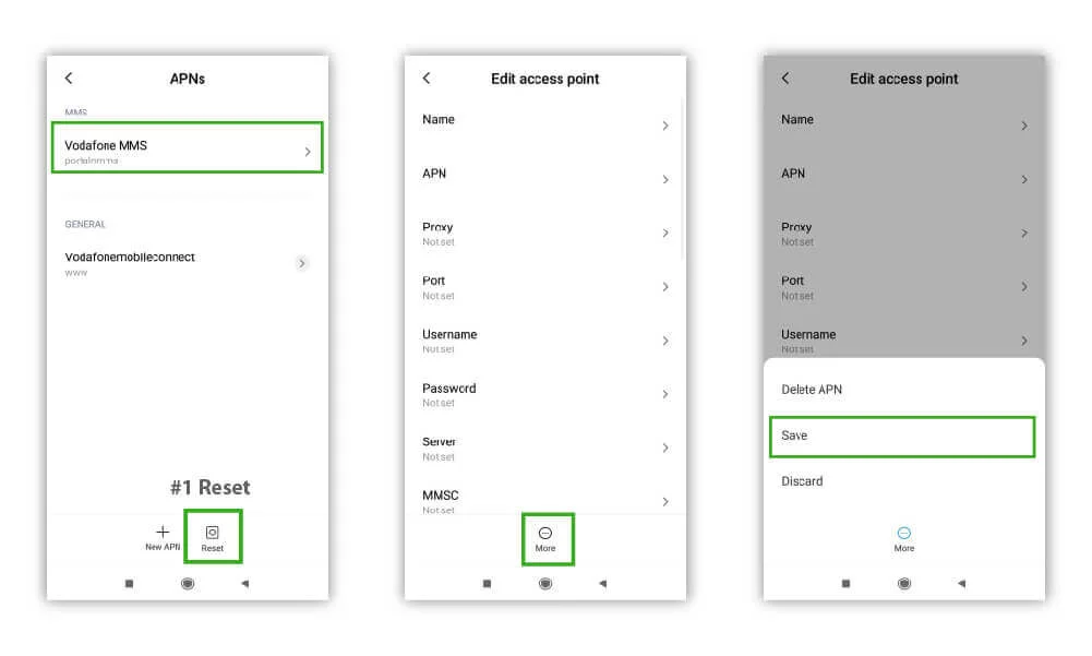VI (Vodafone Idea) APN Settings for High Internet Speed 3 Vodafone Internet Settings